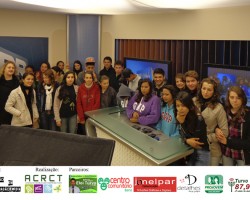 Participantes do curso de “Formação em Comunicação e Mídia”, da ACRCT visitam RPC TV Guarapuava