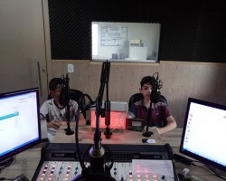 Anthony e Nicolas falam sobre futebol na 1ª Semana Cultural Turvo Ativo