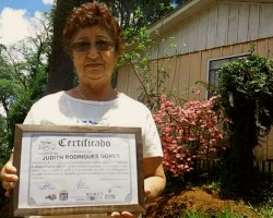 Dona Judith fala sobre a carreira e o amor pela musica na 1ª Semana Cultural Turvo Ativo